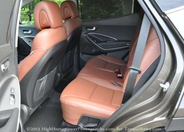 The rear seats of the 2013 Hyundai Santa Fe Sport AWD 2.0T  Torque News